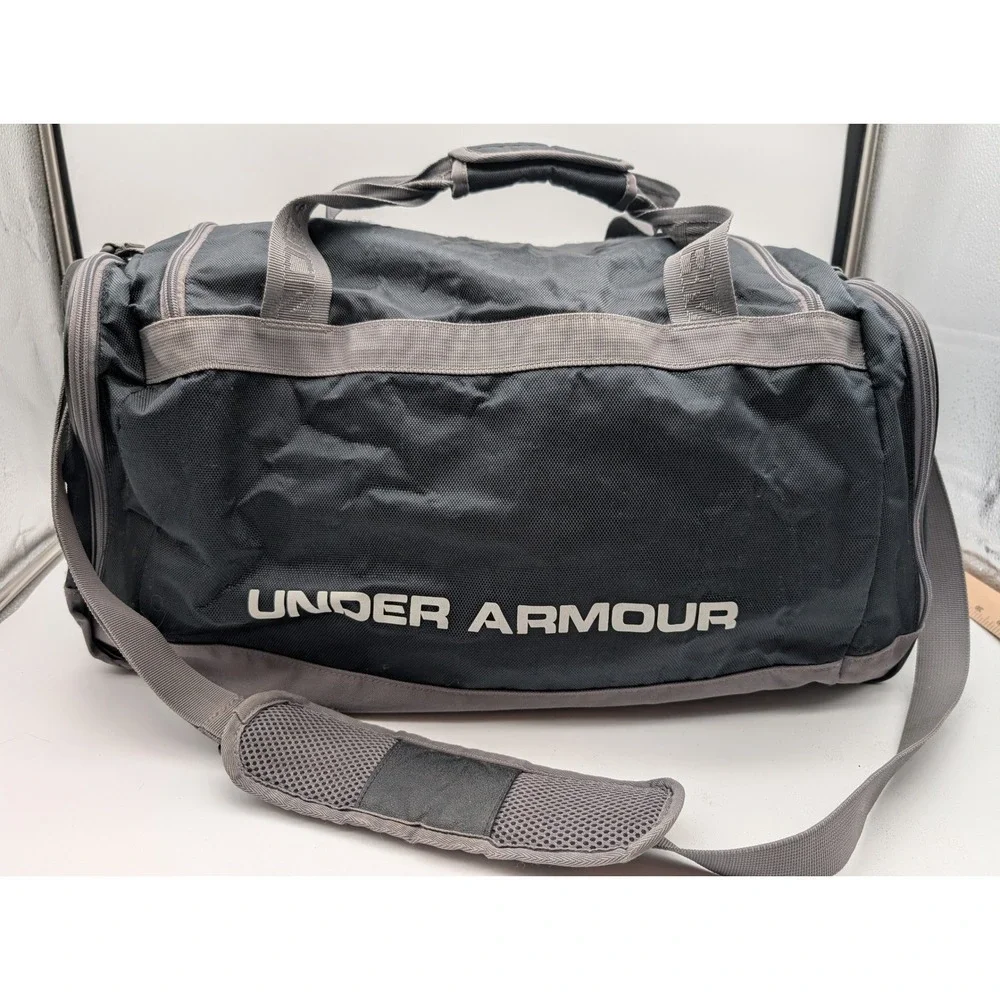 Under Armour Undeniable Duffle Bag Black Grey Medium Gym Travel Sports Bag